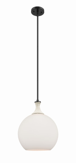 Ballston One Light Mini Pendant in Matte Black (405|4151SRBKG12112)