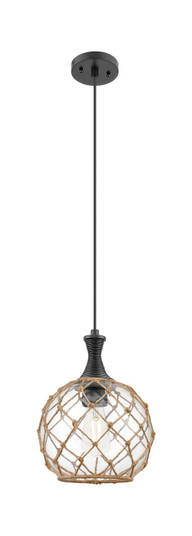 Ballston One Light Mini Pendant in Matte Black (405|4151PBKG12210RB)