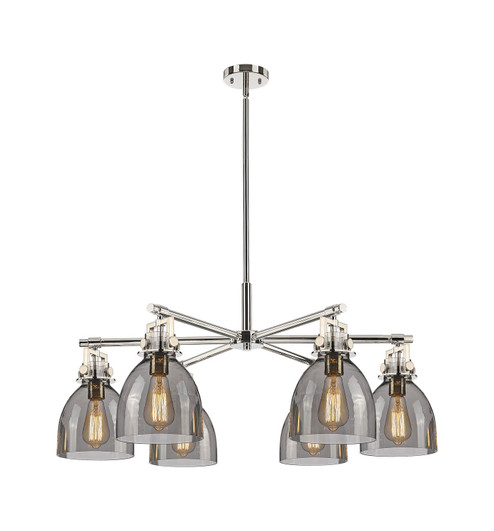 Downtown Urban Six Light Chandelier in Polished Nickel (405|4116CRPNG4127SM)