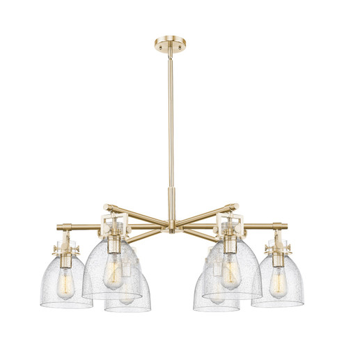 Downtown Urban Six Light Chandelier in Champagne Bronze (405|4116CRCBG4127SDY)