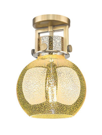 Downtown Urban One Light Semi-Flush Mount in Brushed Brass (405|4111FBBG4108ME)