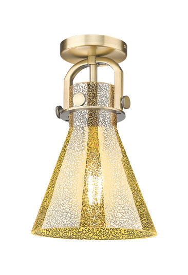 Downtown Urban One Light Semi-Flush Mount in Brushed Brass (405|4101FBBG4118ME)