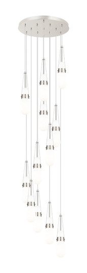 Downtown Urban 12 Light Pendant in Polished Nickel (405|1264521PPNG4524GWH)