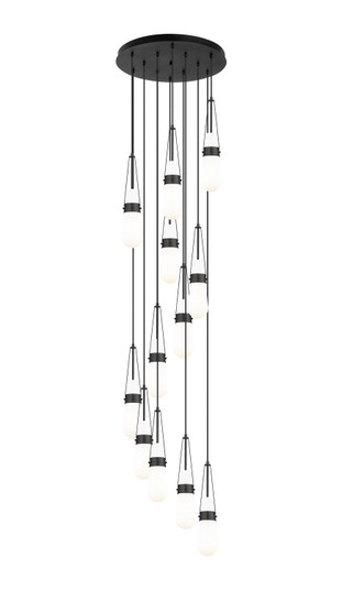 Downtown Urban 12 Light Pendant in Matte Black (405|1264521PBKG4524GWH)