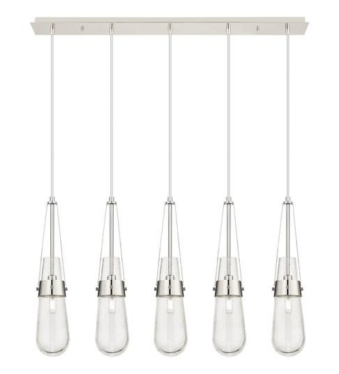 Downtown Urban Five Light Linear Pendant in Polished Nickel (405|1254521PPNG4524SDY)