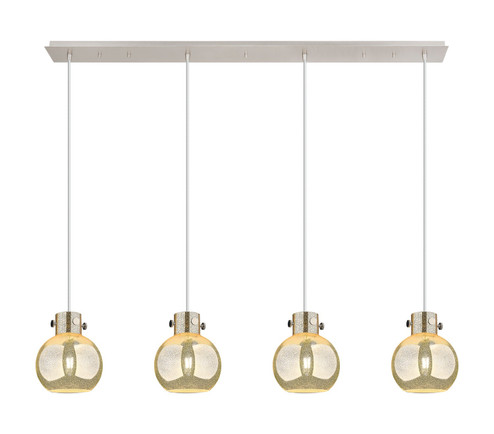 Newton Four Light Linear Pendant in Polished Nickel (405|1244101PSPNG4108ME)