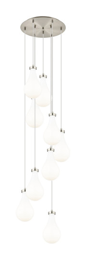 Downtown Urban Nine Light Pendant in Brushed Satin Nickel (405|1194511PSNG4517GWH)