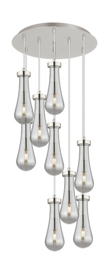 Downtown Urban Nine Light Pendant in Polished Nickel (405|1194511PPNG4514SM)