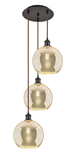 Ballston Three Light Pendant in Oil Rubbed Bronze (405|113B3POBG12810)
