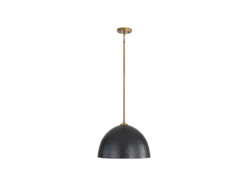 Shepard One Light Pendant in Modern Brass (62|6950LMBSBLK)