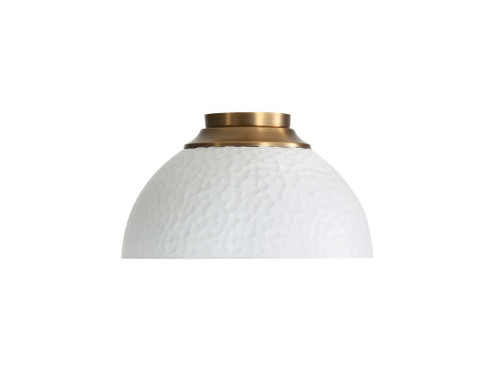 Shepard Three Light Flush Mount in Modern Brass (62|6950FMMBSWHT)
