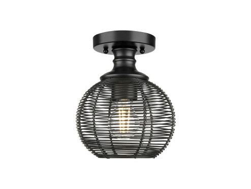 Calypso One Light Semi-Flush Mount in Matte Black (62|6802SFBLK)