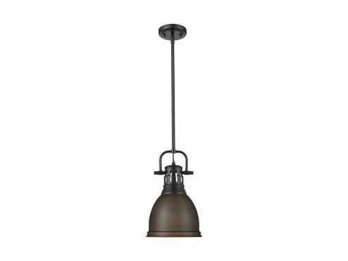 Duncan One Light Pendant in Matte Black (62|3604SBLKRBZ)