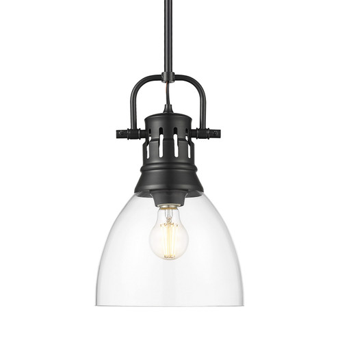 Duncan One Light Pendant in Matte Black (62|3604SBLKCLR)