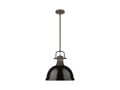Duncan One Light Pendant in Rubbed Bronze (62|3604LRBZBK)