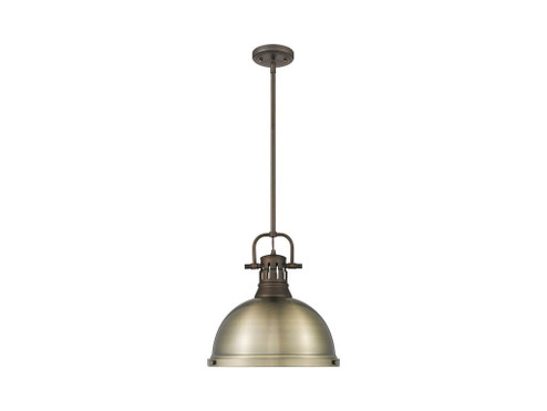 Duncan One Light Pendant in Rubbed Bronze (62|3604LRBZAB)