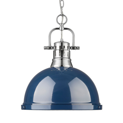Duncan One Light Pendant in Chrome (62|3602LCHNVY)