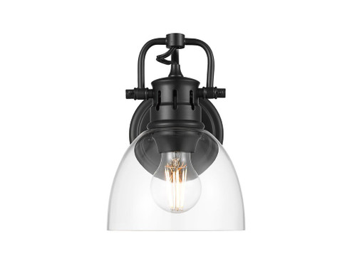 Duncan One Light Vanity in Matte Black (62|3602BA1BLKCLR)