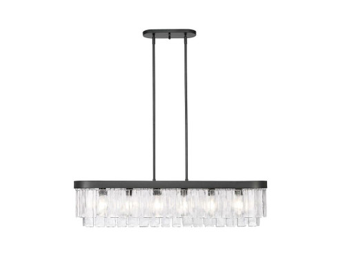 Ciara Six Light Pendant in Matte Black (62|1768LPBLKHWG)