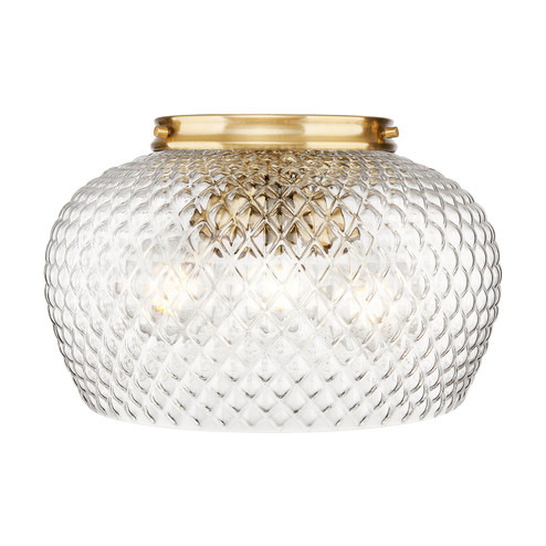 Adeline Three Light Flush Mount in Modern Brushed Gold (62|10883FMMBGCLR)