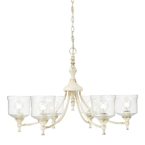 Keating Six Light Chandelier in Antique Ivory (62|08066AIHWG)