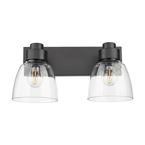 Remy Two Light Vanity in Matte Black (62|0314BA2BLKCLR)