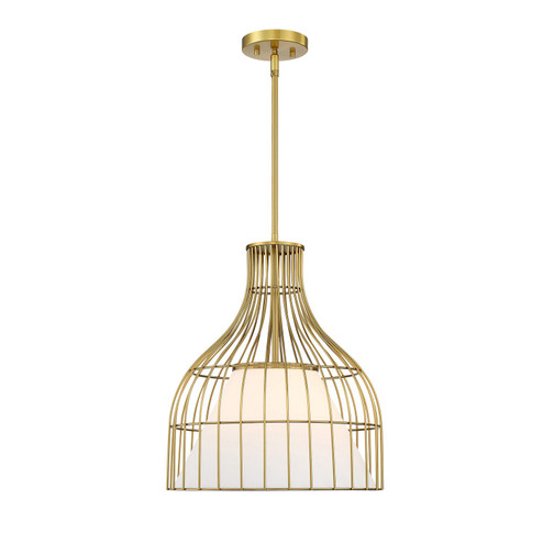 Evensong One Light Pendant in Burshed Gold (43|D340M16PBG)