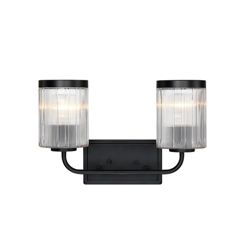 Aspen Two Light Vanity in Matte Black (43|D335M2BMB)