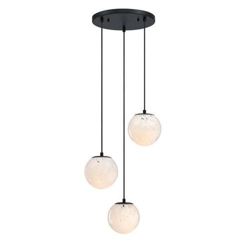 Circo Three Light Chandelier in Matte Black (43|D282M3CHAMB)