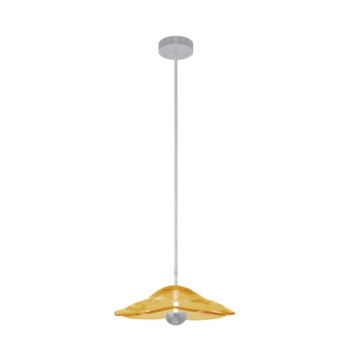 Embark LED Pendant in Silver Leaf/Amber (48|10006342)