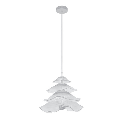 Embark LED Pendant in Silver Leaf/Clear (48|10006143)