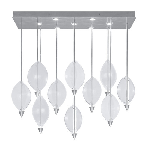 Embark LED Pendant in Silver Leaf/Clear (48|10005643)