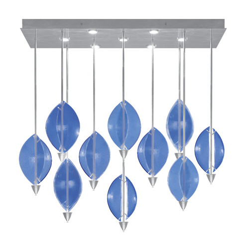 Embark LED Pendant in Silver Leaf/Blue (48|10005641)
