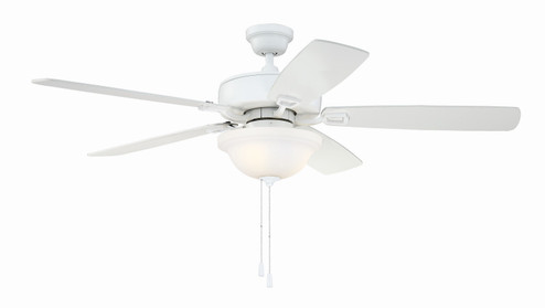 Twist N Click 1 Light 52'' Ceiling Fan in White (46|TCE52W5C1C)