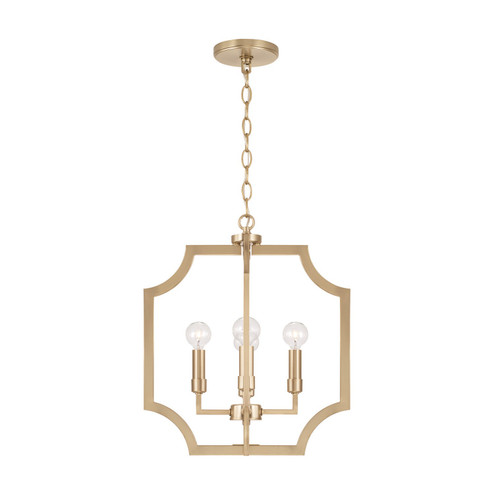 Courtney Four Light Foyer Pendant in Matte Brass (65|AA1037MA)