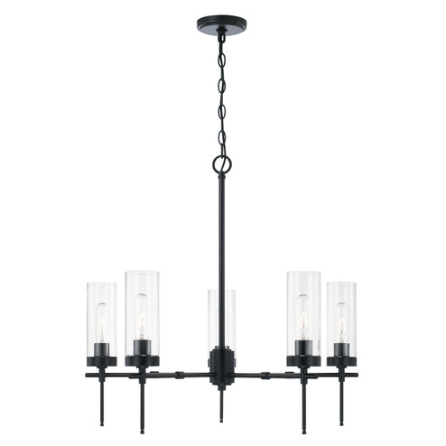 Riley Five Light Chandelier in Matte Black (65|AA1017MB)