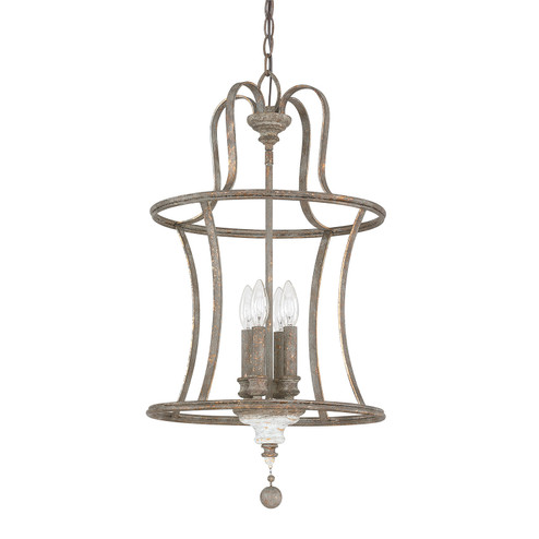 Zoe Four Light Pendant in French Antique (65|9A200A)