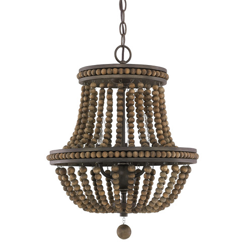 Handley Three Light Chandelier in Tobacco (65|9A123A)