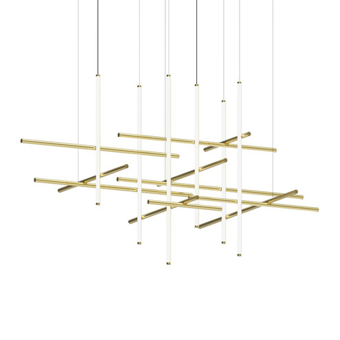Labyrinth LED Pendant in Brass (69|210914)
