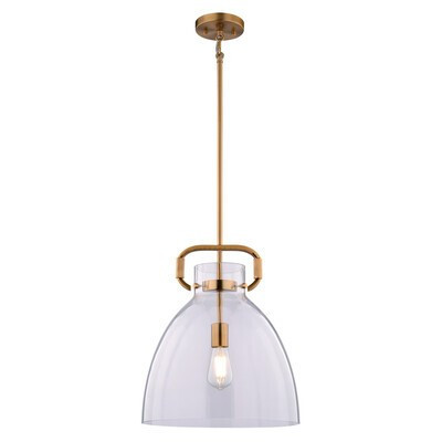 Madrona One Light Pendant in Muted Brass (63|P0431)