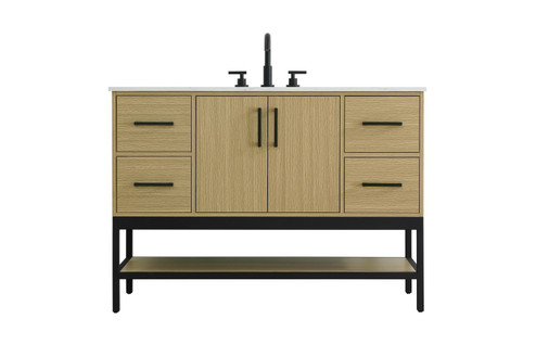 Lennox Bathroom Vanity in Honey Brown (173|VF60748MHB)
