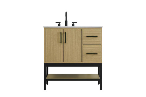 Lennox Bathroom Vanity in Honey Brown (173|VF60732MHB)
