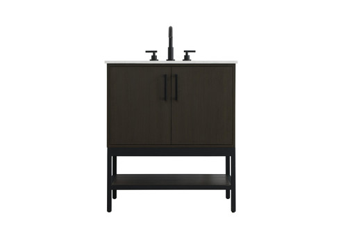 Lennox Bathroom Vanity in Mocha Brown (173|VF60730MMB)