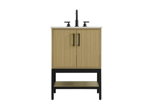 Lennox Bathroom Vanity in Honey Brown (173|VF60724MHB)