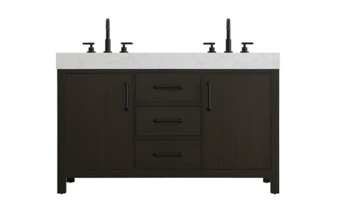 Nathan Bathroom Vanity in Mocha Brown (173|VF60654DMMB)
