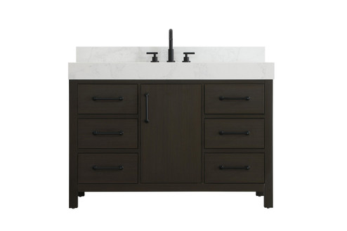 Nathan Bathroom Vanity in Mocha Brown (173|VF60648MMBBS)