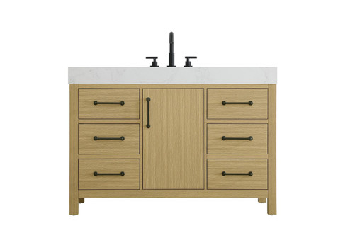 Nathan Bathroom Vanity in Honey Brown (173|VF60648MHB)