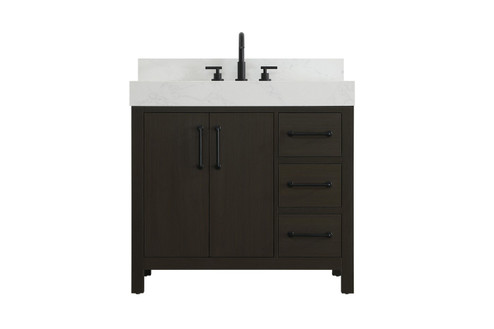 Nathan Bathroom Vanity in Mocha Brown (173|VF60636MMBBS)