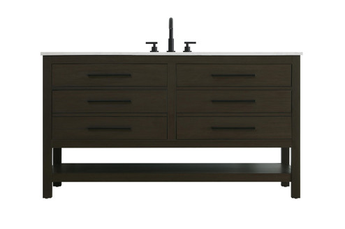 Karson Bathroom Vanity in Mocha Brown (173|VF60560MMB)