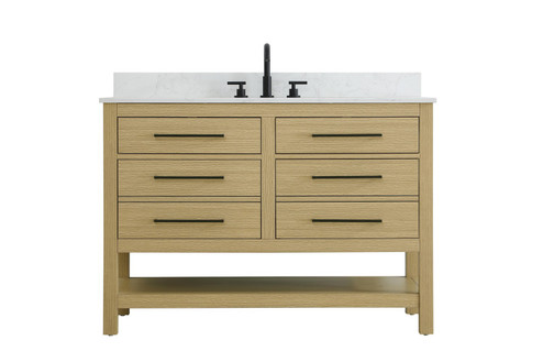 Karson Bathroom Vanity in Honey Brown (173|VF60548MHBBS)